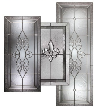 Decorative door deals glass inserts